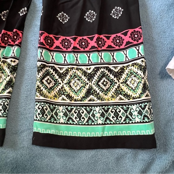Smocked High Waist Palazzo Pants Size XS NEW Boho Hippie Festival Flowy Resort - Picture 3 of 7